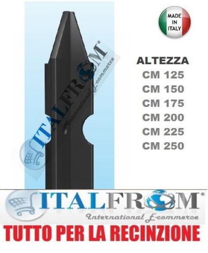 Palo paletto zincato antracite - paletto,