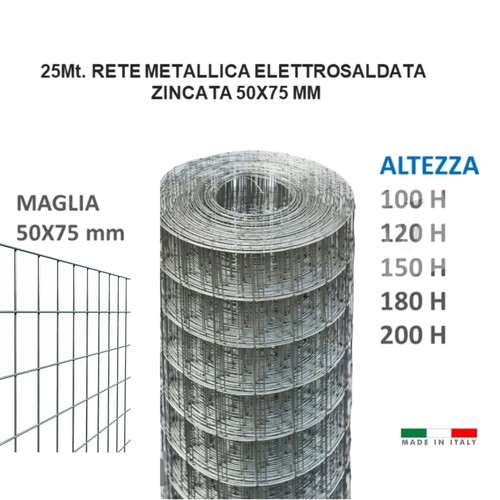 Rete per recinzione zincata - per,