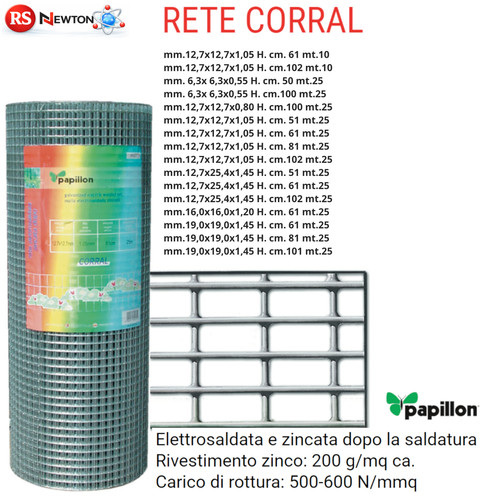 Rete elettrosaldata zincata - rete,